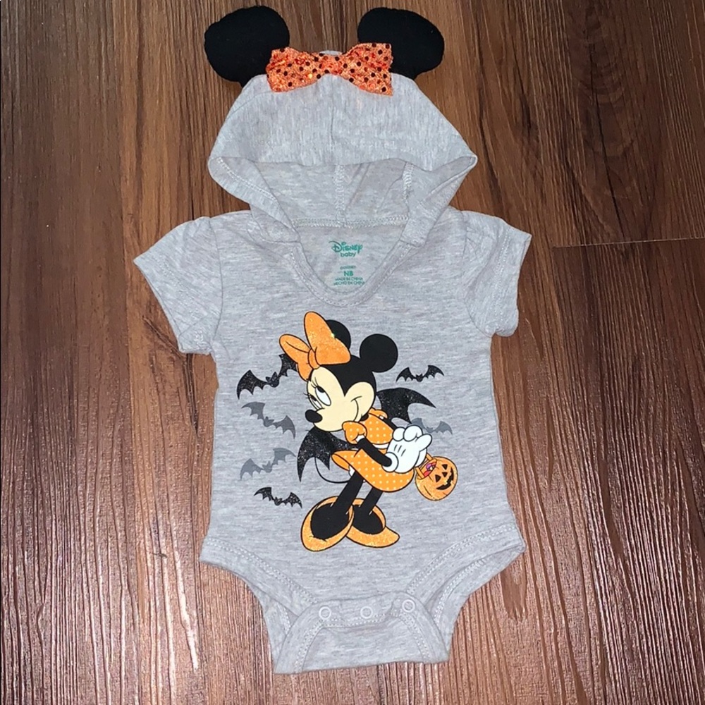 🖤🧡Super Cute Minnie Mouse Halloween Onesie!!🧡🖤